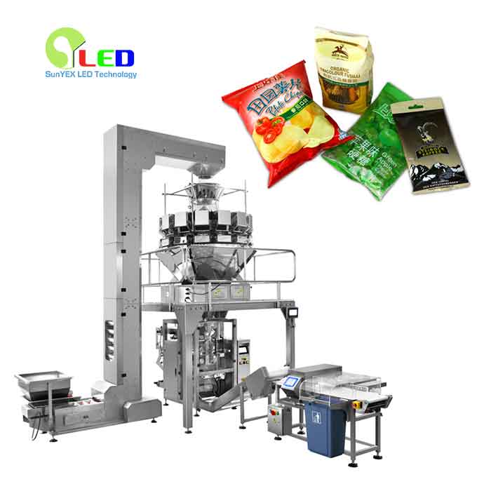 SYX-460W Food packing line with multi-h